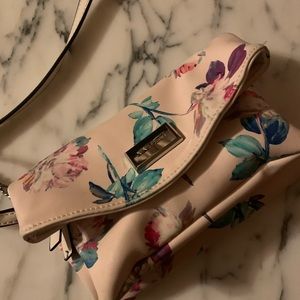 Pink Floral Nine West Crossbody